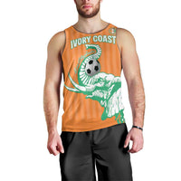 Custom Ivory Coast Football Men Tank Top Come On Elephants