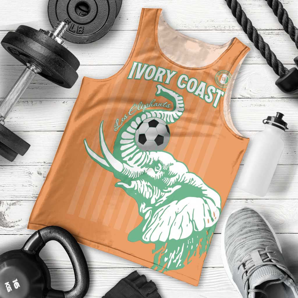 Custom Ivory Coast Football Men Tank Top Come On Elephants