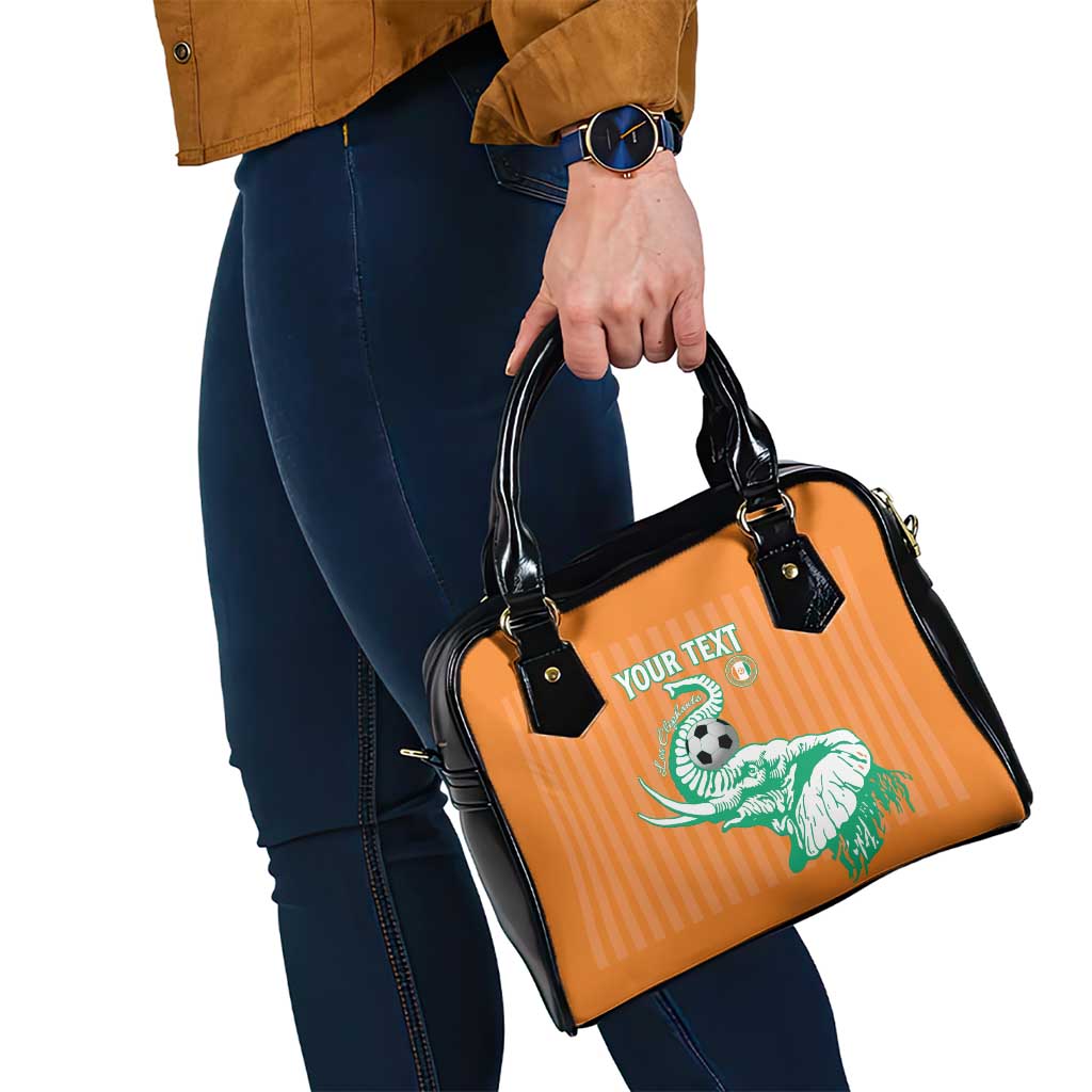 Custom Ivory Coast Football Shoulder Handbag Come On Elephants