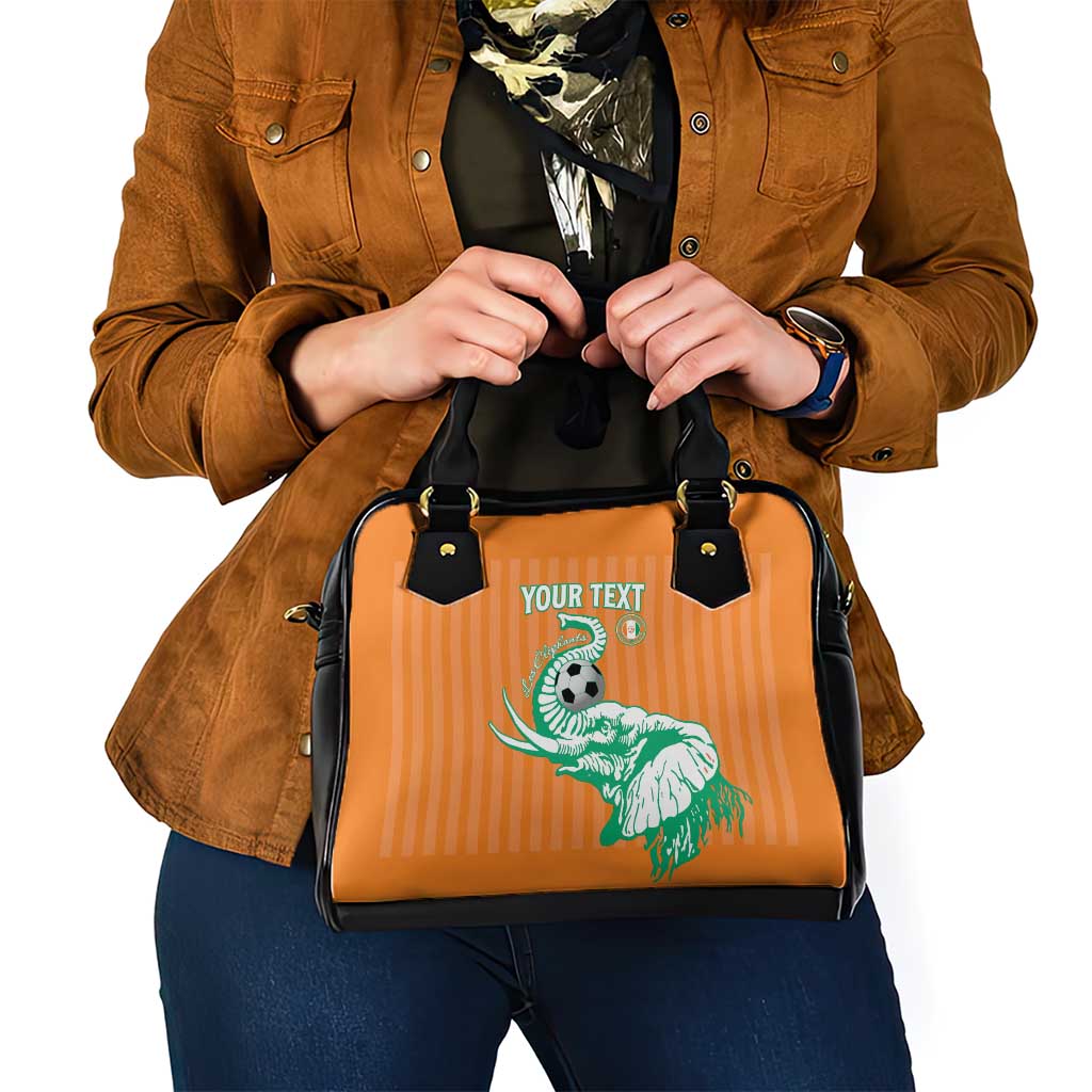 Custom Ivory Coast Football Shoulder Handbag Come On Elephants