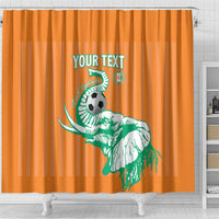 Custom Ivory Coast Football Shower Curtain Come On Elephants
