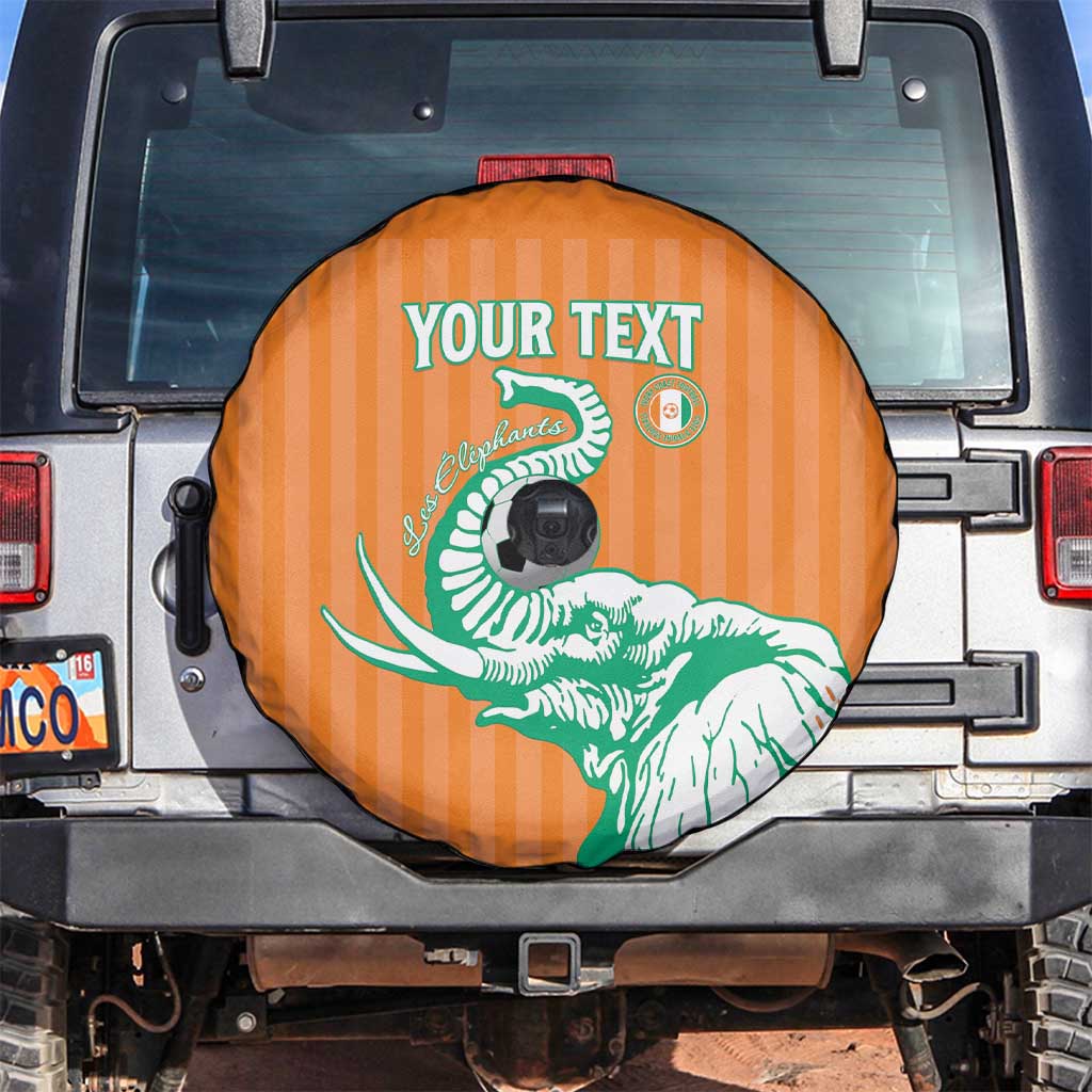 Custom Ivory Coast Football Spare Tire Cover Come On Elephants