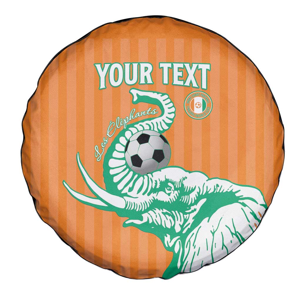 Custom Ivory Coast Football Spare Tire Cover Come On Elephants