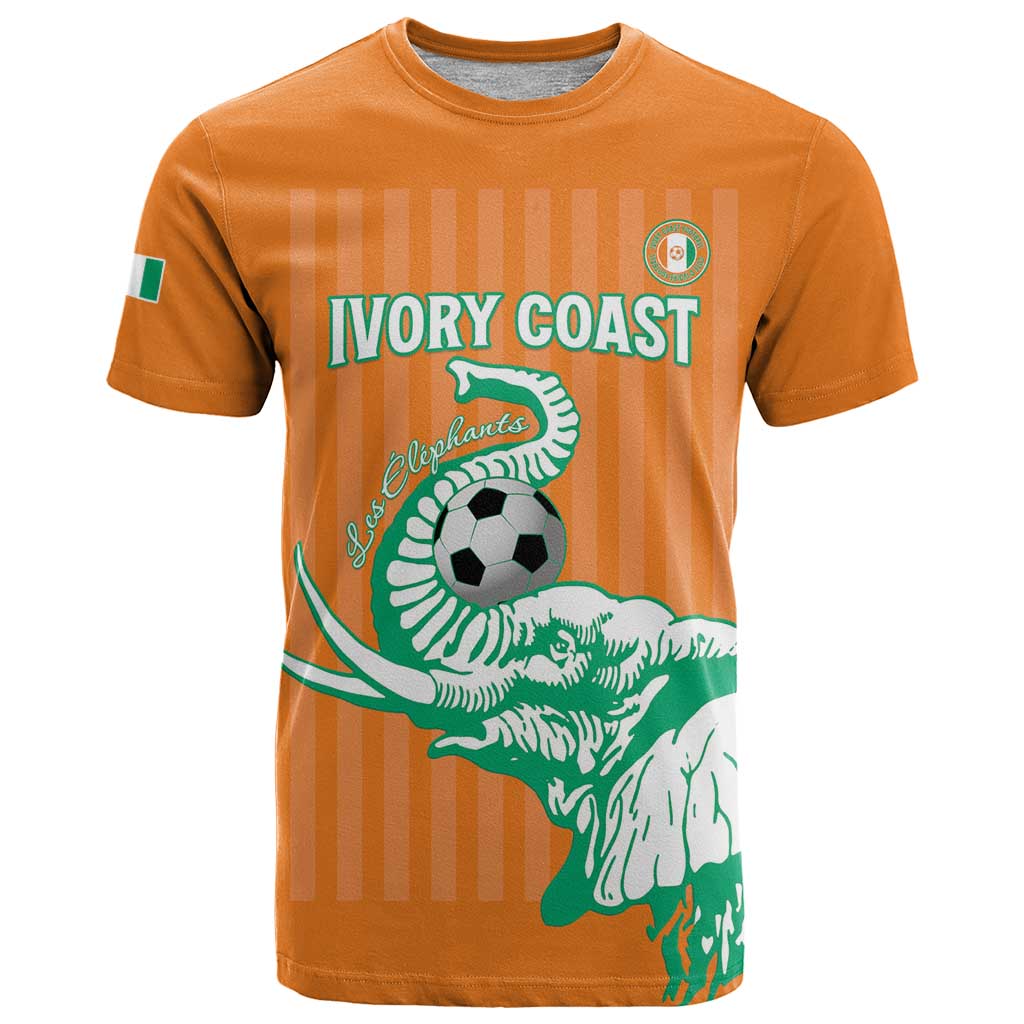 Custom Ivory Coast Football T Shirt Come On Elephants
