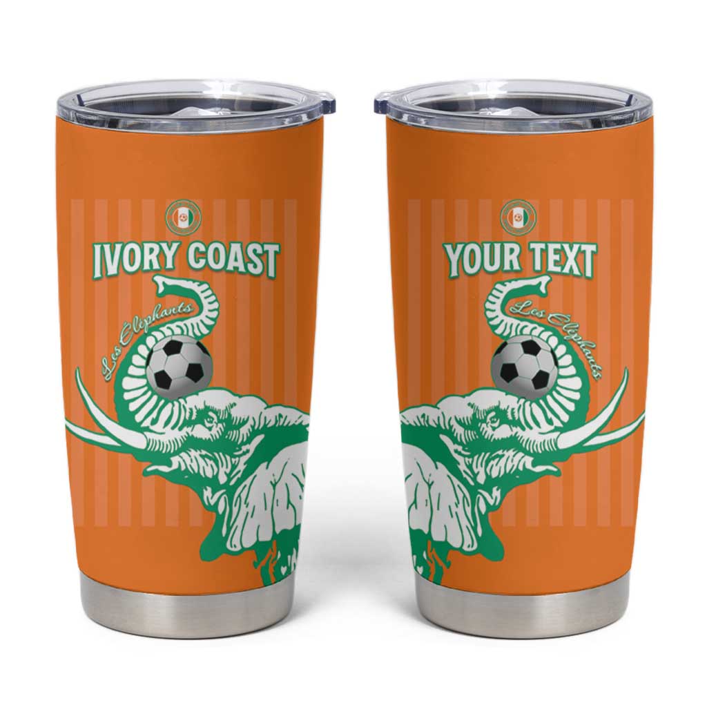 Custom Ivory Coast Football Tumbler Cup Come On Elephants