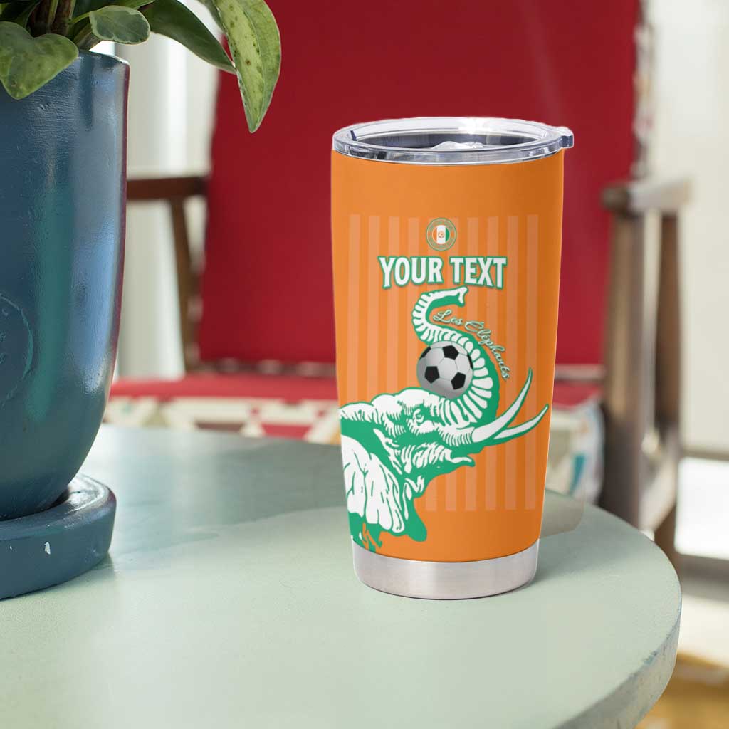 Custom Ivory Coast Football Tumbler Cup Come On Elephants