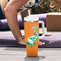 Custom Ivory Coast Football Tumbler With Handle Come On Elephants