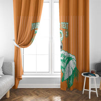 Custom Ivory Coast Football Window Curtain Come On Elephants