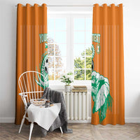 Custom Ivory Coast Football Window Curtain Come On Elephants