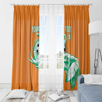 Custom Ivory Coast Football Window Curtain Come On Elephants