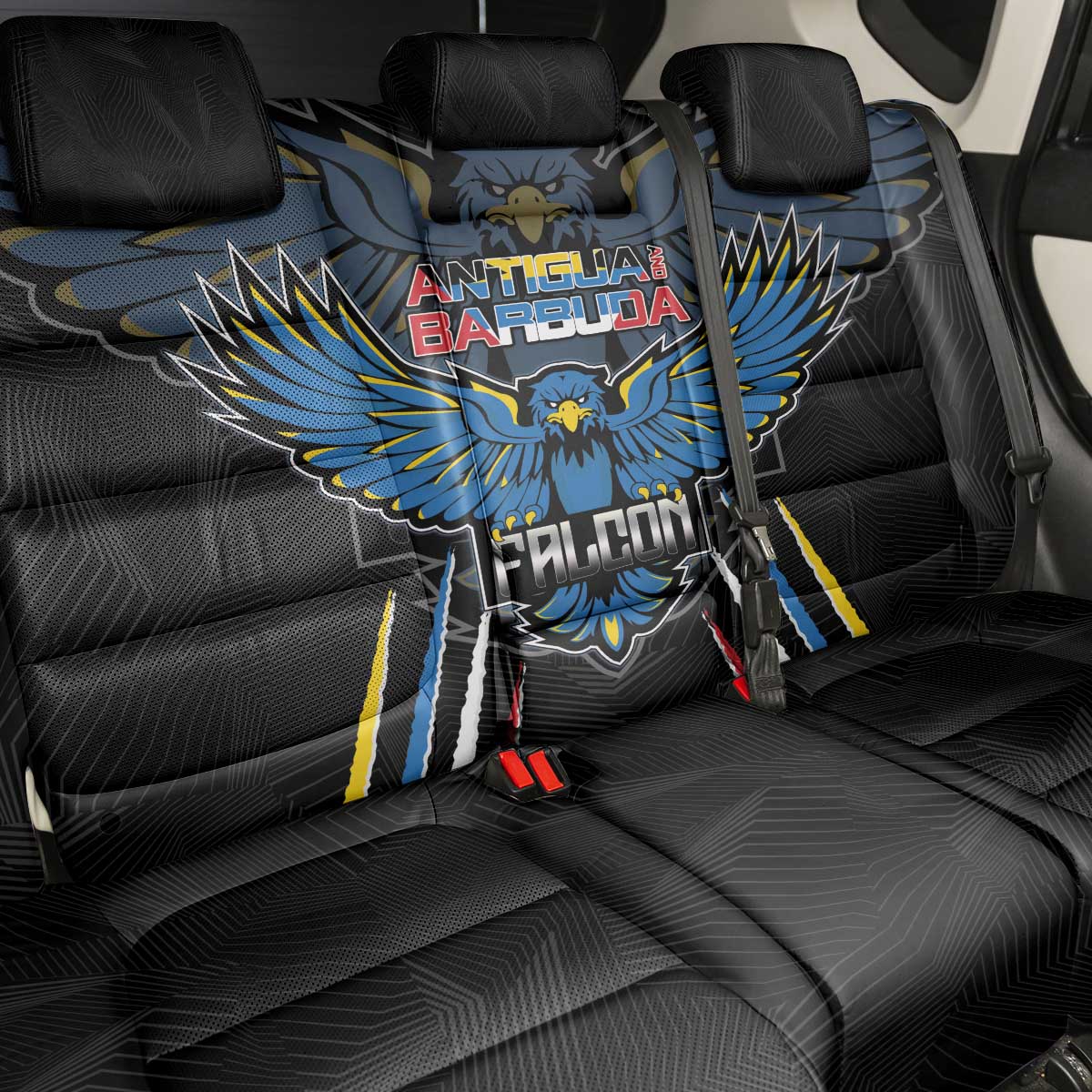 Antigua and Barbuda Cricket Back Car Seat Cover Come On Falcons
