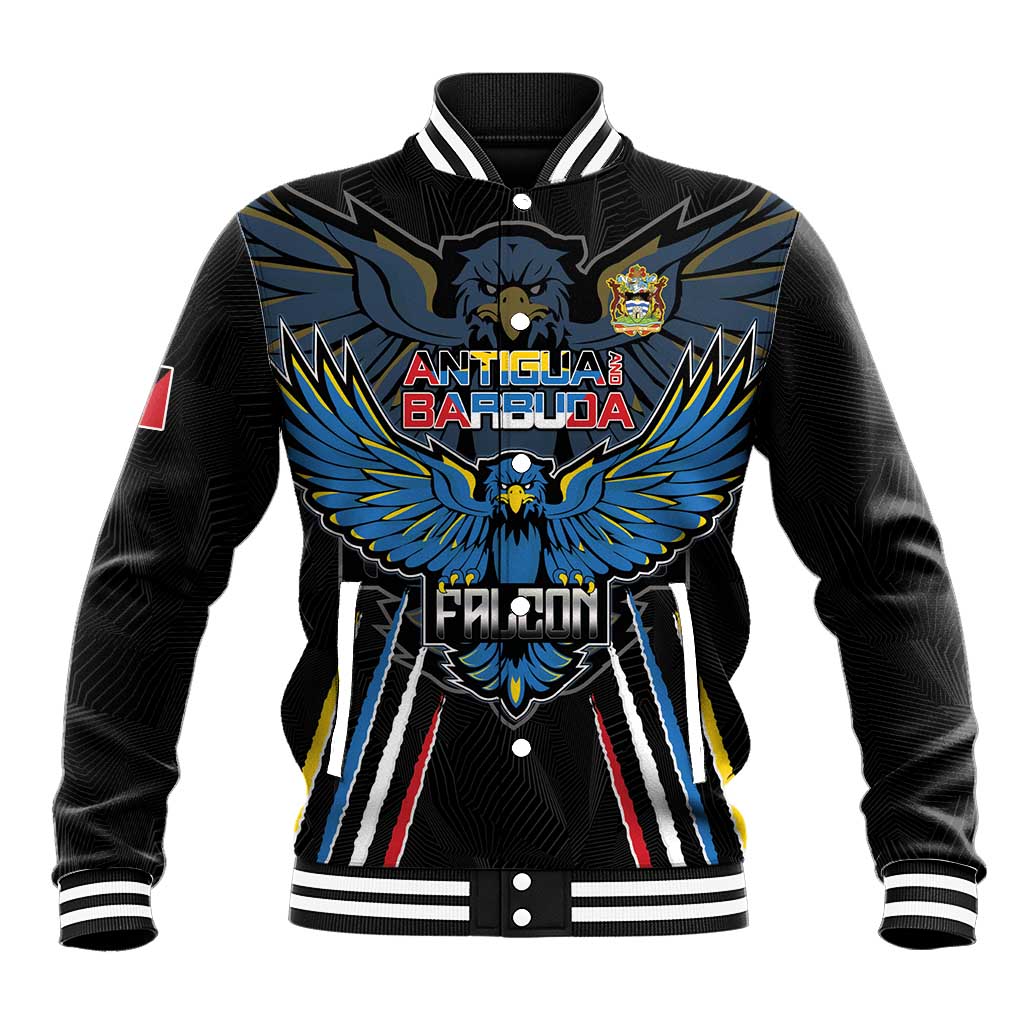 Custom Antigua and Barbuda Cricket Baseball Jacket Come On Falcons