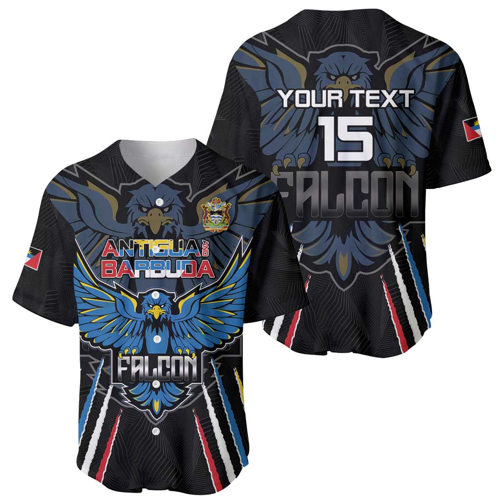 Custom Antigua and Barbuda Cricket Baseball Jersey Come On Falcons