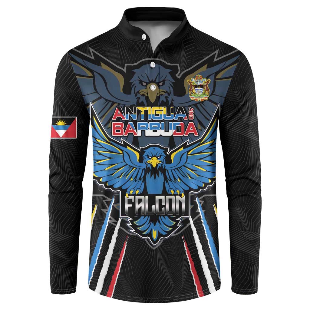 Custom Antigua and Barbuda Cricket Button Sweatshirt Come On Falcons