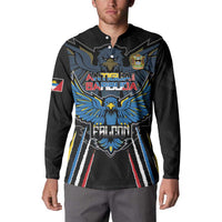 Custom Antigua and Barbuda Cricket Button Sweatshirt Come On Falcons