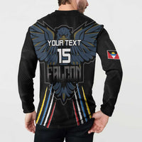 Custom Antigua and Barbuda Cricket Button Sweatshirt Come On Falcons