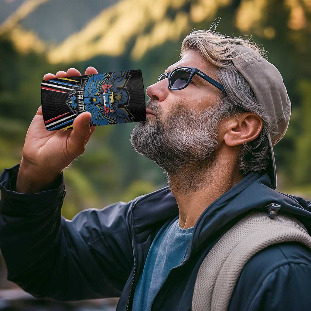 Custom Antigua and Barbuda Cricket 4 in 1 Can Cooler Tumbler Come On Falcons