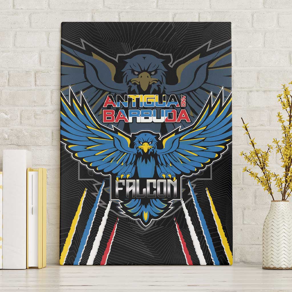 Antigua and Barbuda Cricket Canvas Wall Art Come On Falcons