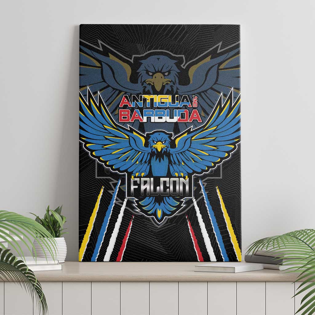 Antigua and Barbuda Cricket Canvas Wall Art Come On Falcons