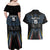 Custom Antigua and Barbuda Cricket Couples Matching Off Shoulder Maxi Dress and Hawaiian Shirt Come On Falcons