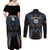 Custom Antigua and Barbuda Cricket Couples Matching Off Shoulder Maxi Dress and Long Sleeve Button Shirt Come On Falcons