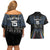Custom Antigua and Barbuda Cricket Couples Matching Off Shoulder Short Dress and Hawaiian Shirt Come On Falcons