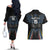 Custom Antigua and Barbuda Cricket Couples Matching Off The Shoulder Long Sleeve Dress and Hawaiian Shirt Come On Falcons