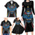 Custom Antigua and Barbuda Cricket Family Matching Long Sleeve Bodycon Dress and Hawaiian Shirt Come On Falcons