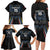 Custom Antigua and Barbuda Cricket Family Matching Long Sleeve Bodycon Dress and Hawaiian Shirt Come On Falcons