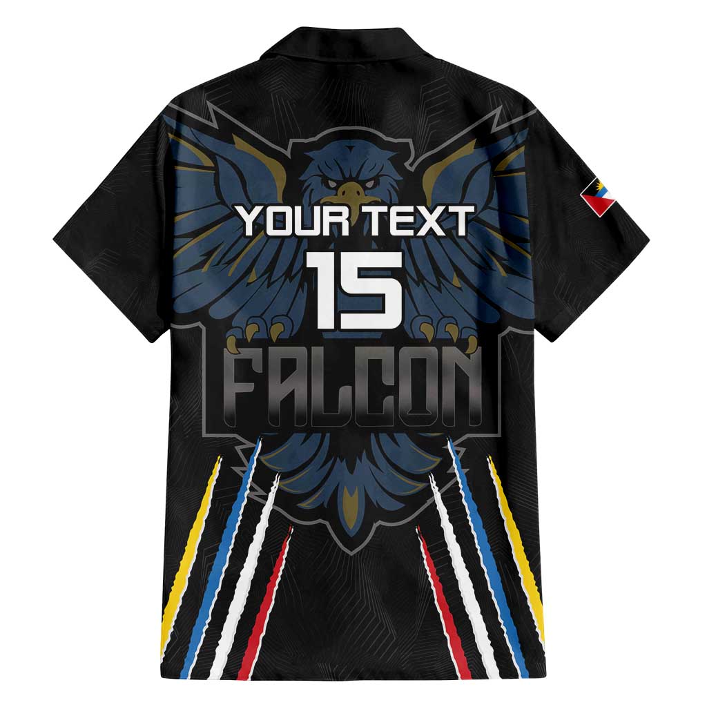 Custom Antigua and Barbuda Cricket Family Matching Long Sleeve Bodycon Dress and Hawaiian Shirt Come On Falcons