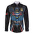 Custom Antigua and Barbuda Cricket Family Matching Long Sleeve Bodycon Dress and Hawaiian Shirt Come On Falcons