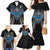 Custom Antigua and Barbuda Cricket Family Matching Mermaid Dress and Hawaiian Shirt Come On Falcons