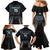 Custom Antigua and Barbuda Cricket Family Matching Mermaid Dress and Hawaiian Shirt Come On Falcons