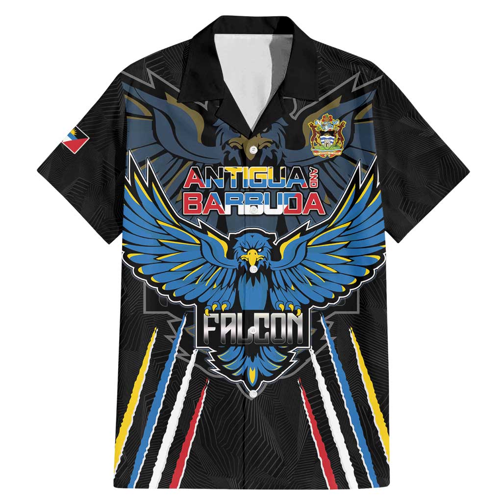 Custom Antigua and Barbuda Cricket Family Matching Mermaid Dress and Hawaiian Shirt Come On Falcons