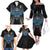 Custom Antigua and Barbuda Cricket Family Matching Off The Shoulder Long Sleeve Dress and Hawaiian Shirt Come On Falcons