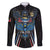 Custom Antigua and Barbuda Cricket Family Matching Off The Shoulder Long Sleeve Dress and Hawaiian Shirt Come On Falcons