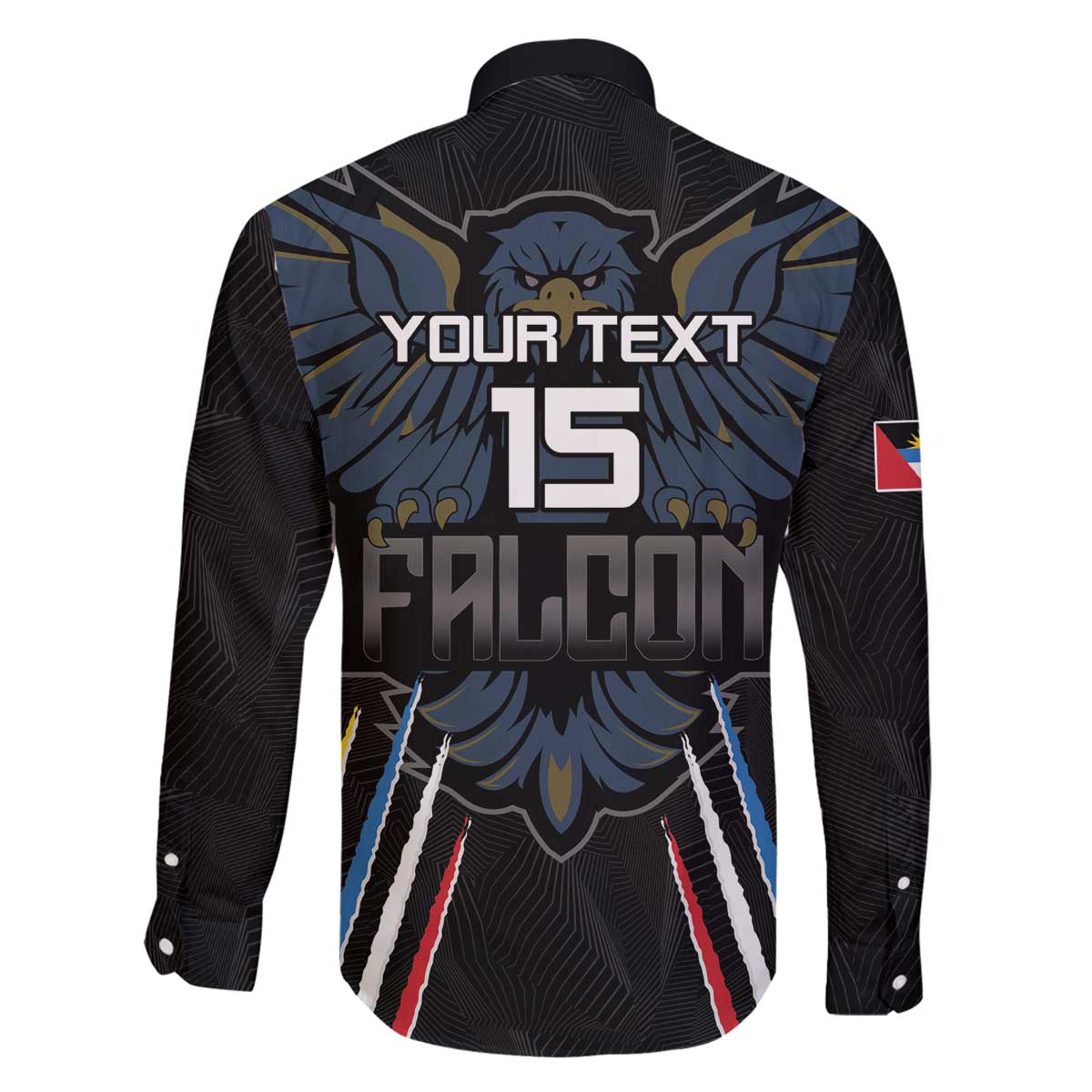 Custom Antigua and Barbuda Cricket Family Matching Off The Shoulder Long Sleeve Dress and Hawaiian Shirt Come On Falcons