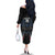 Custom Antigua and Barbuda Cricket Family Matching Off The Shoulder Long Sleeve Dress and Hawaiian Shirt Come On Falcons