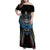 Custom Antigua and Barbuda Cricket Family Matching Off Shoulder Maxi Dress and Hawaiian Shirt Come On Falcons