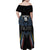 Custom Antigua and Barbuda Cricket Family Matching Off Shoulder Maxi Dress and Hawaiian Shirt Come On Falcons
