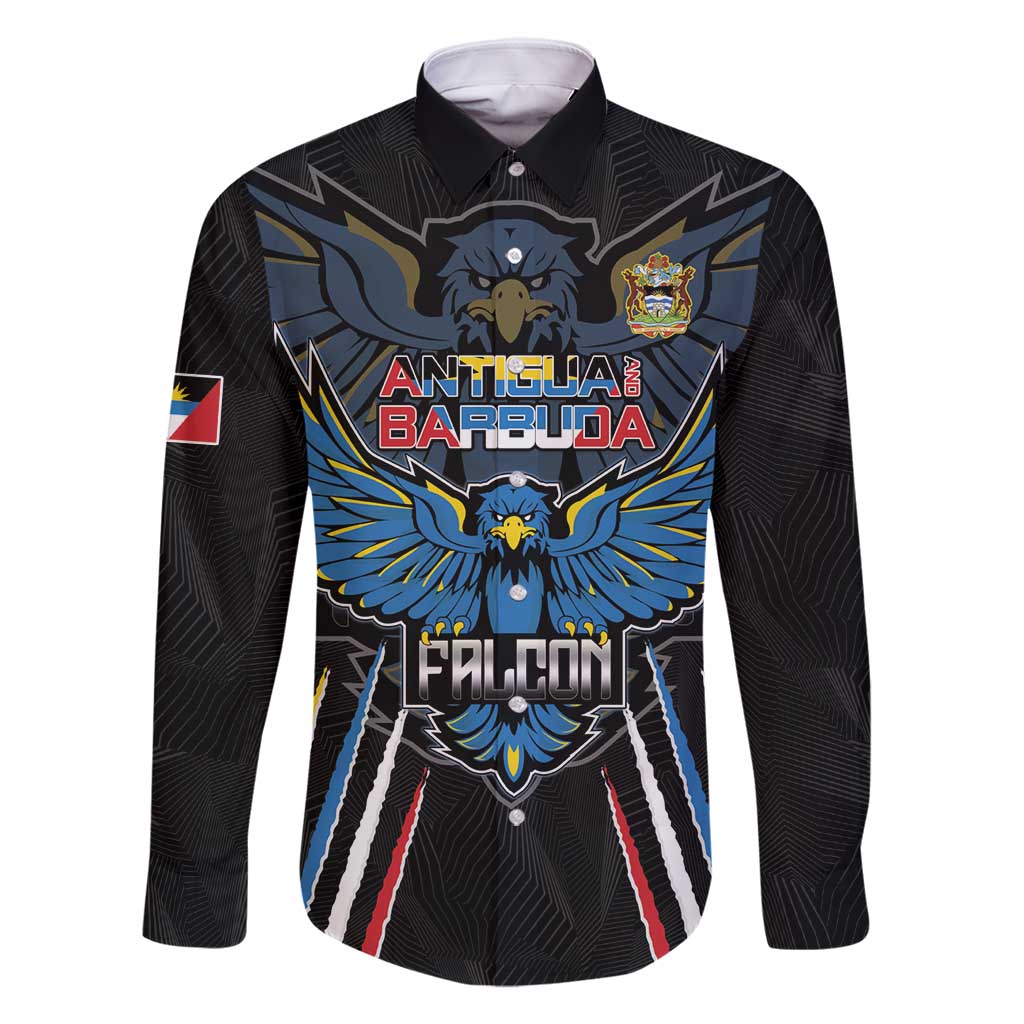 Custom Antigua and Barbuda Cricket Family Matching Off Shoulder Short Dress and Hawaiian Shirt Come On Falcons