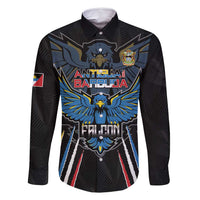 Custom Antigua and Barbuda Cricket Family Matching Off Shoulder Short Dress and Hawaiian Shirt Come On Falcons