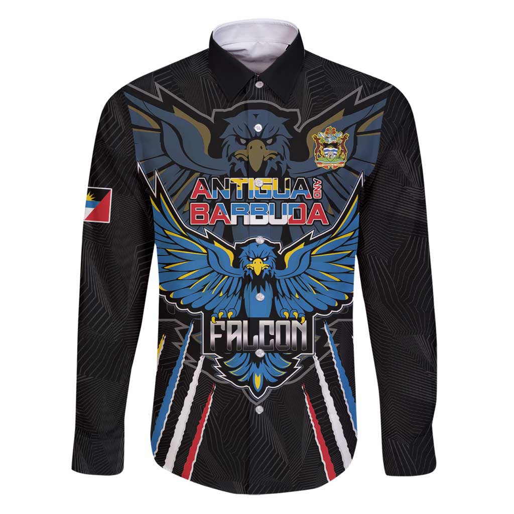 Custom Antigua and Barbuda Cricket Family Matching Puletasi and Hawaiian Shirt Come On Falcons