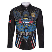 Custom Antigua and Barbuda Cricket Family Matching Puletasi and Hawaiian Shirt Come On Falcons