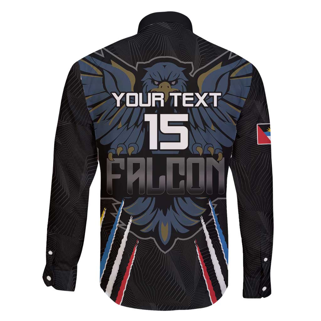 Custom Antigua and Barbuda Cricket Family Matching Short Sleeve Bodycon Dress and Hawaiian Shirt Come On Falcons