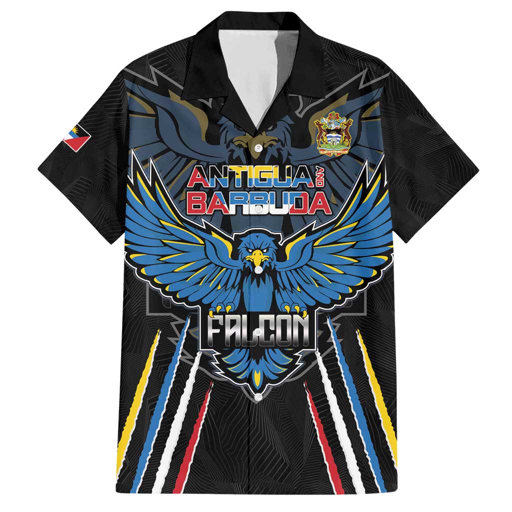 Custom Antigua and Barbuda Cricket Hawaiian Shirt Come On Falcons