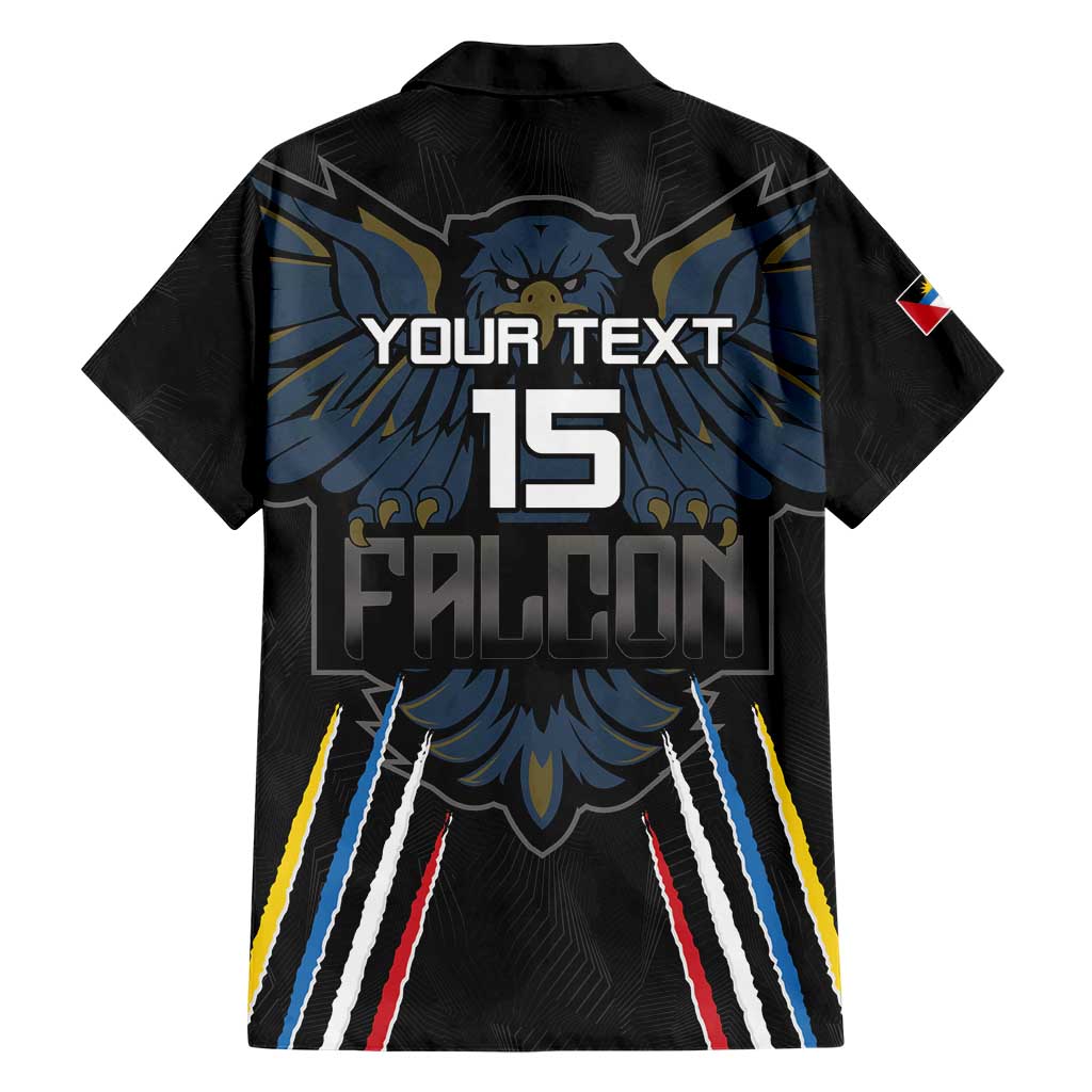 Custom Antigua and Barbuda Cricket Hawaiian Shirt Come On Falcons