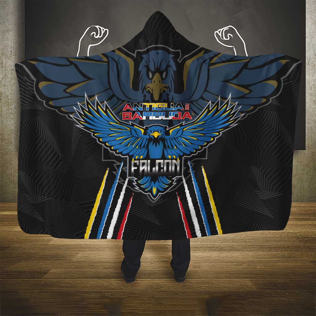 Antigua and Barbuda Cricket Hooded Blanket Come On Falcons