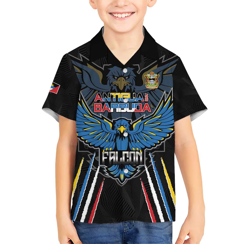 Custom Antigua and Barbuda Cricket Kid Hawaiian Shirt Come On Falcons