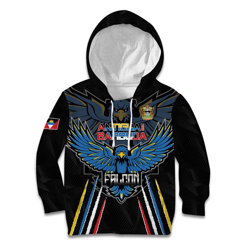 Custom Antigua and Barbuda Cricket Kid Hoodie Come On Falcons